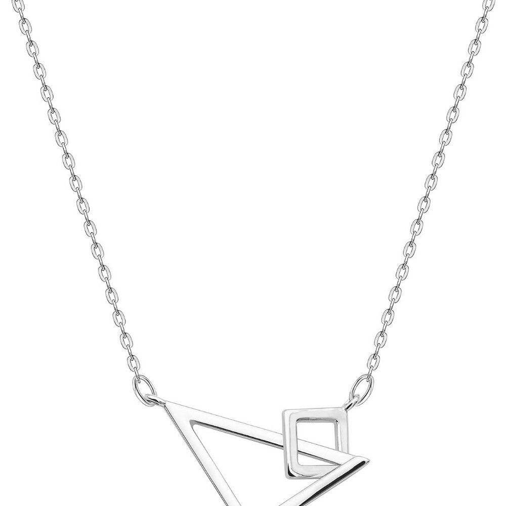 925 Silver Adjustable Necklace Circle Minimalist … - image 1